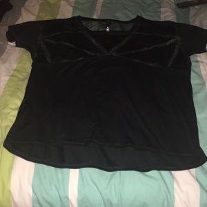 Black workout top